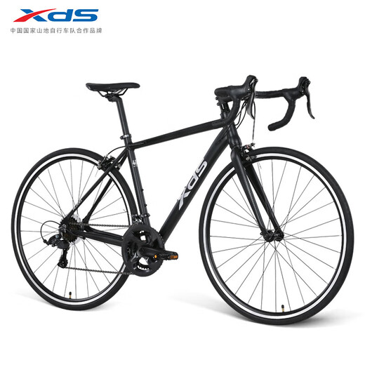 喜德盛（xds）公路自行车RC200入门休闲14速变速铝合金车架公路车 黑/银 510mm
