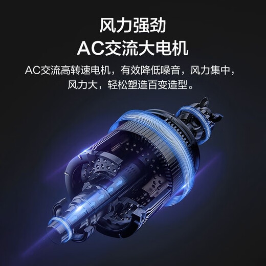 Kangfu Professional Hair Dryer Home Hair Dryer High Power 2400W Barber Shop High Speed Constant Temperature Quick Drying High Wind Hot and Cold Hair Hair Dryer KF-8956 Master Edition - Violet Blue 3.5M Salon Power Cord 2400W Six-speed Adjustment