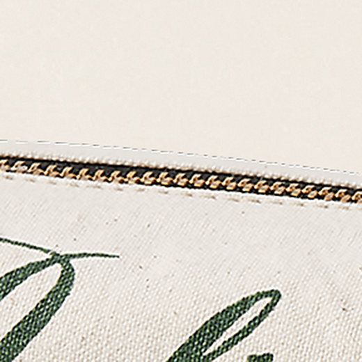 RALPH LAUREN Classic Ralph s Coffee Pencil Bag RL81250 300-Green/White ONE