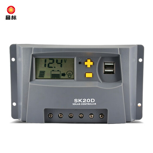 Jingbiao intelligent solar photovoltaic power generation panel battery charging PWM controller discharge controller fully automatic universal 12V24V20A