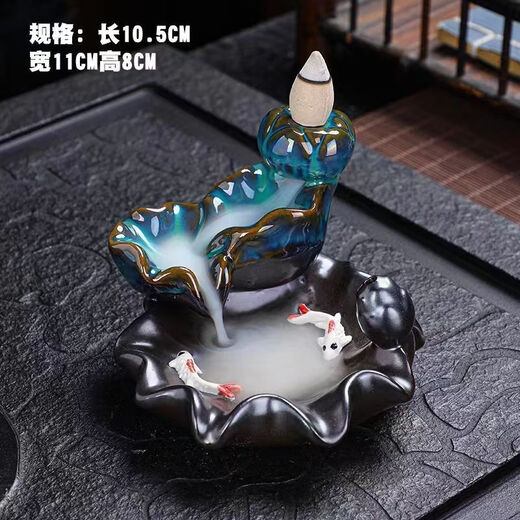 Mewai (incense burner) reverse flow incense tower incense creative ornaments aromatherapy household reverse flow incense grains toilet deodorizing incense 55 grains + landscape osmanthus