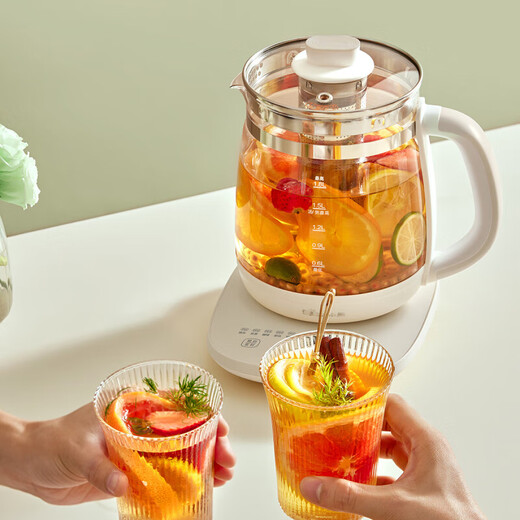 Bear health kettle, tea kettle, kettle, electric kettle, kettle, thermostatic kettle, glass flower tea kettle, hot milk, reservation, automatic heat preservation 1.8L, home office with stainless steel filter YSH-D18H3-with 316L filter 1.8L