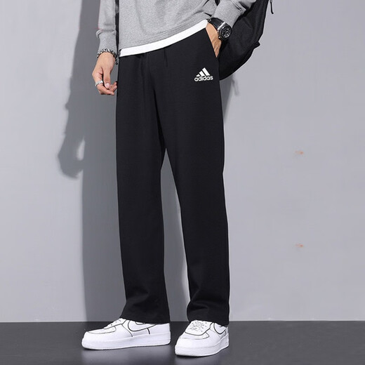 
Adidas (adidas) pants men's pants 2025 summer men's casual trousers plus velvet warm trousers jogging sports pants men GK9273/knit straight M