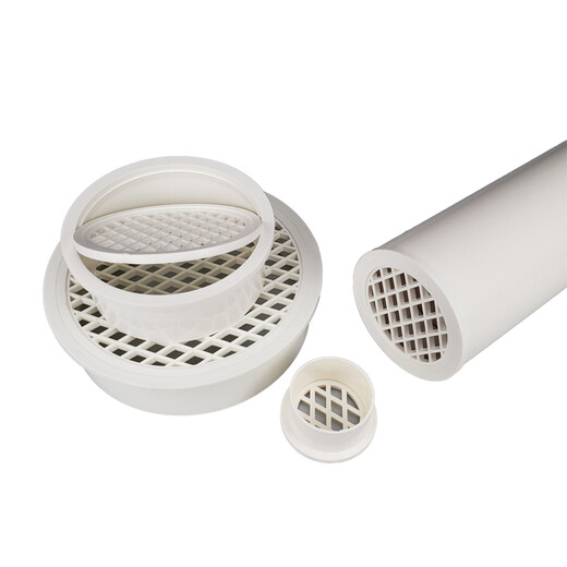 塑料地漏PVC5075110160排水管圆形老式阳台户外内插简易地漏盖 1105个