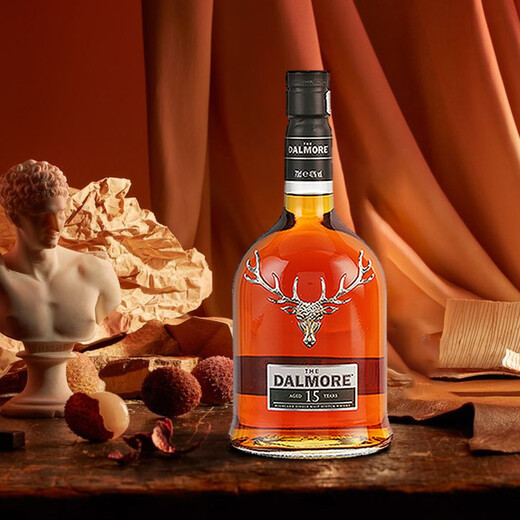 大摩（DALMORE）苏格兰单一麦芽威士忌 原瓶进口洋酒 12年 英国高地核心产区 大摩15年 700mL 1瓶 -盒子微瑕