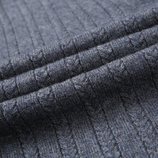 CXZ cardigan men's new sweater, jacket, pure wool sweater, men's stand-up collar casual zipper cardigan trendy gray 175