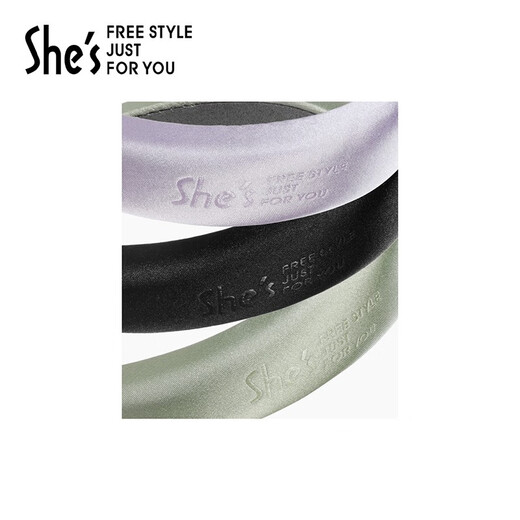 She s Akiko dopamine simulated silk satin high skull headband pressure hair headband hairpin headdress birthday gift for girlfriend black G0