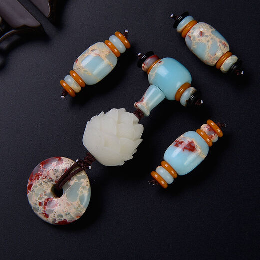 Sarara Accesorios culturales Star Moon Little Vajra Bodhi 108 Piezas Set Pulselas Budistas Baderas Cabeza cuatro sets Diysn3878 Estilo 10 [Tamaño de gran tamaño] Recomendado con 14m-15m