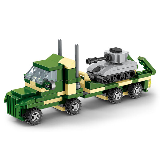 United Creative Building Block Assembly Toy Boy Space Rocket Military Tank Toy Boy Birthday Gift June 1 Children's Day Tank Car
