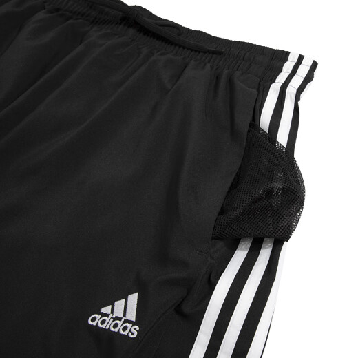 阿迪达斯 （adidas） 裤子男 2025夏季新款运动裤时尚潮流裤子快干透气短裤男 IC1484/快干/三条纹 均码 M