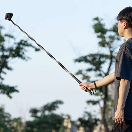 优篮子【ulanzi】MT-57/58 运动相机自拍杆大疆影石Insta延长杆gopro13户外便携旅行拍照摄影摄像配件 MT-57丨铝合金材质丨80CM