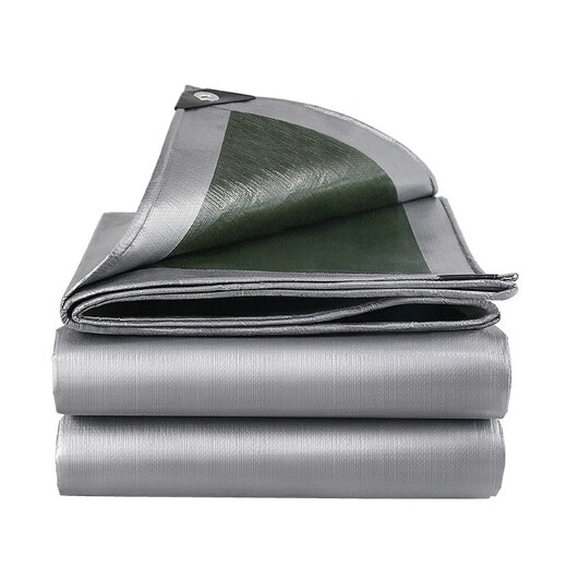 Yuanxing (YUANXING) green silver tarpaulin thickened tarpaulin truck rainproof tarpaulin sun protection tarpaulin plastic sheet 3*5 meters