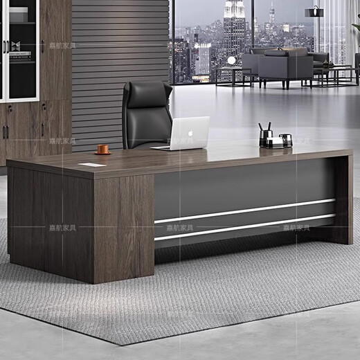 Jiahang Boss Desk Simple Modern President Desk Office Executive Desk Manager Supervisor Desk Single Desk LBZ-A39