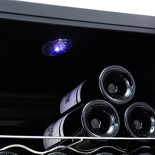 Vinocave wine cabinet constant humidity wine cabinet living room refrigerator small electronic air-cooled frost-free storage cabinet ice bar refrigerated fresh cabinet restaurant office small wine cabinet display cabinet air-cooled frost-free chrome shelf 28 bottles