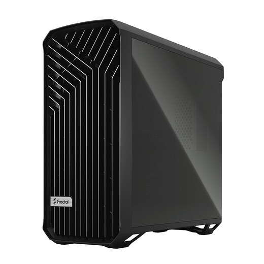 Fractal DesignTorrent standard FD chassis mid-tower black side transparent EATX comes with 2*18/3*14 fans RGB supports 420 water-cooled graphics card 423 black computer desktop host Torrent black glass version (light color)
