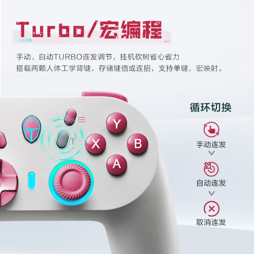 雷神（ThundeRobot）G45复古红 类Xbox游戏手柄 有线2.4G无线手柄 霍尔摇杆霍尔扳机Steam原神黑神话怪物猎人荒野