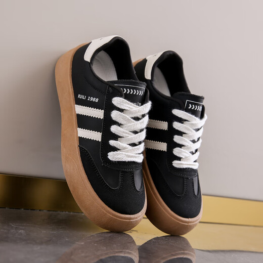 Huili Frauenschuhe Super weiche Frauenschuhe dicker Leinwandschuhe für Frauen 2025 Frühling und Herbst Neue vielseitige Retro Schwangerschaft Casual Schuhe 702 Weiß 39