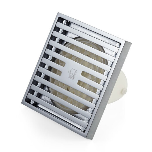 Submarine TK50-10 floor drain copper chrome-plated mirror anti-odor floor drain large displacement four-proof floor drain 50 diameter