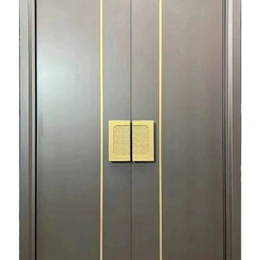 维诺亚铜门别墅大门双开门农村自建房镀铜对开子母入户门铸铝门定制 钢铜0.8镀锌龙骨PVC防火平方价