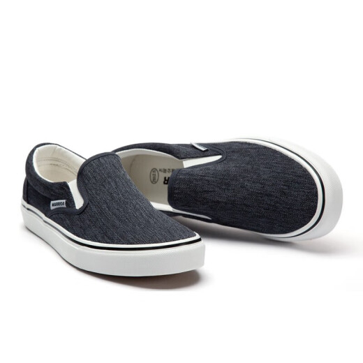 Zapatos de lienzo de reli zapatos para hombres cómodos perezosos pisotear viejos zapatos de tela beijing zapatos casuales a066 negro 41