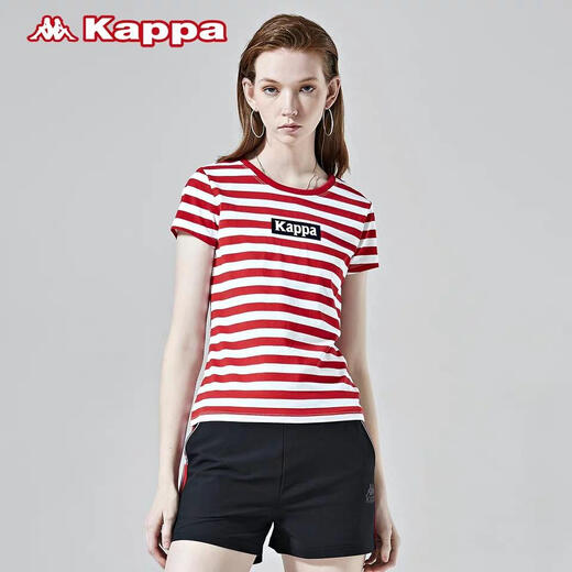 Kappa Frauen kurzärärmiges Musterhemd für den Frühling neuer Style-K0922td04 Purple-844 m
