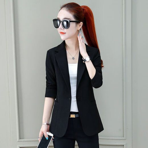Zhidou Dou Dou Small Suit Veste pour femmes 2021 Vêtements d'été printemps et automne Nouveau gingembre à la tendance du haut de la longueur et du gingembre 9859 pour 96-105jin [Jin est égal à 0,5 kg]))