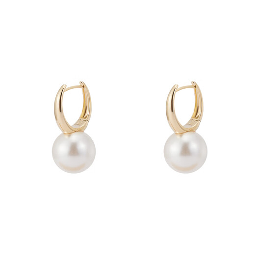 AJIDOU Ajidou earrings, ring splicing pearl earrings counter, the same style, fashionable and versatile, birthday gift for girlfriend and wife