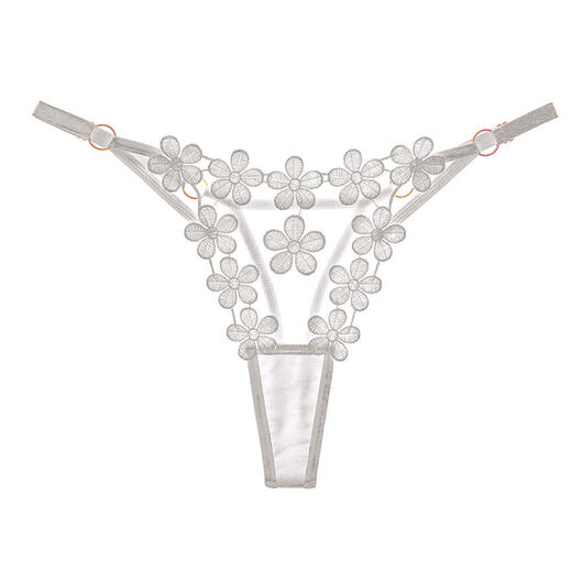 Large size adjustable sexy pure desire thong sweet underwear open couplet T pants for women white one size fits 80150Jin Jin is equal to 0.5 kg