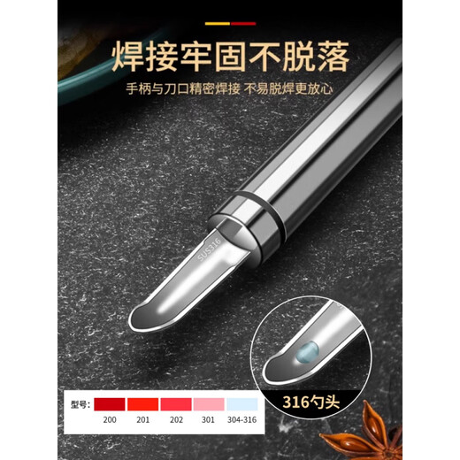 Miaopule exports German shrimp line knife and shrimp peeling artifact 316 stainless steel shrimp stomach removal 316 stainless steel shrimp line removal kitchen shrimp line removal-.Upgraded 316 steel third generation 1