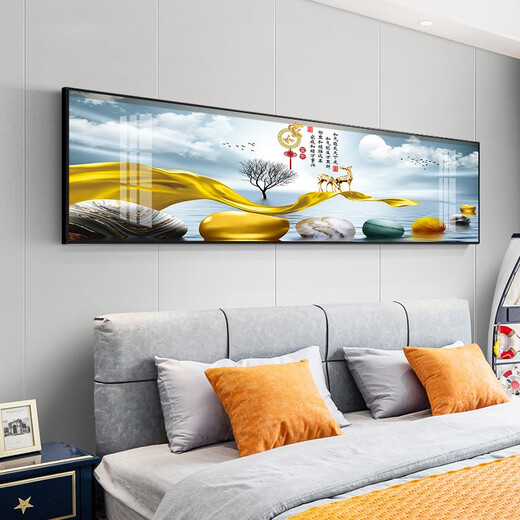 MO Peinture Lulin moderne Décoration de chambre à coucher simple moderne peinture chaude romantique peinture hôtel hôtel b & b chambre peinture peinture de fond peinture mur