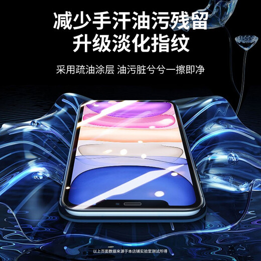 KOOLIFE Applicable Apple 11/XR Tempered Film iPhone 11 Mobile Phone Film xr Protective Film Eleven Screen Tempered Film Glass Film Full Screen Cover HD Film Ultra-thin Anti-fall Fingerprint