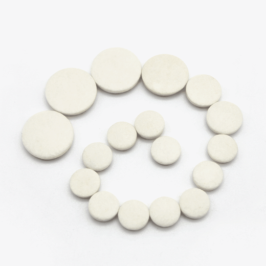 Shanbei 17-Tey Treble B-Drop Klarinette Matte Musikinstrumententeilung Schwarzrohrmatten Klarinette Schallloch-Pad-Röhrchen Schall Hole Pad Pad
