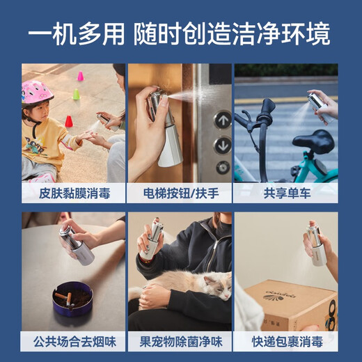 DAEWOO Disinfectant Maker Portable Disinfectant Water Generator Salt Water Maker Disinfectant Water Machine Household Handheld Disinfectant Sterilization Spray Generator DS01 White