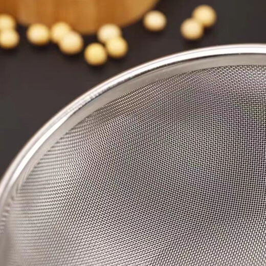Qinkai stainless steel colander filter household traditional Chinese medicine baking net kitchen fish soup fish bone filter sieve handheld flour sieve 15cm colander - simple style
