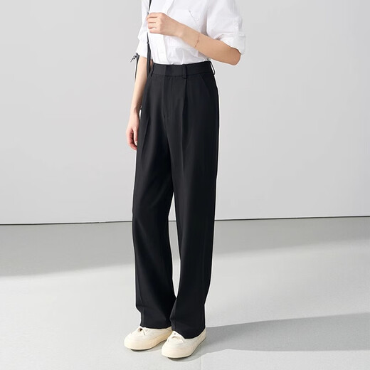 Lady Bird Suit Pants Women's Formal Wear Small Straight Pants Professional Interview Formal Suit Pants Black L