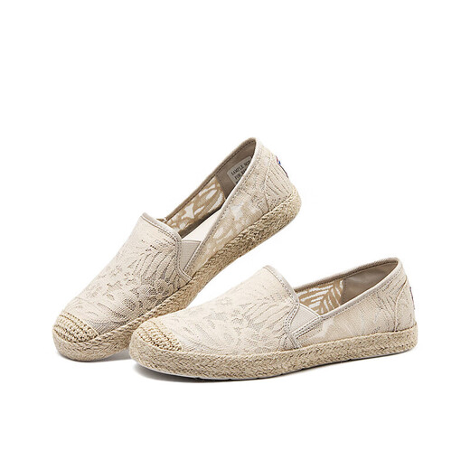 Skechers Damenschuhe Herbst Fischerschuhe Single Schuhe neue chinesische Spitze flache Schuhe flacher Mund Ein-Fuß-Pendelschuhe 113025