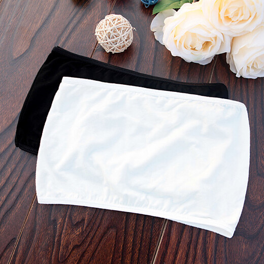 Korean style anti-exposure tube top bottoming underwear for women, short style, thin strapless top, bra, white (tube top), one size fits all