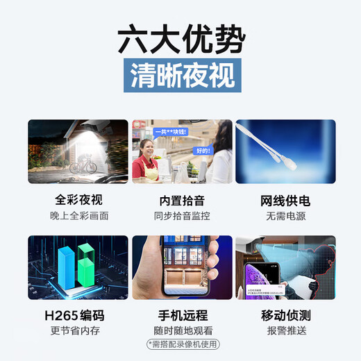 
dahua Dahua surveillance camera 4 million outdoor poe network cable power supply network monitoring camera outdoor high definition night vision bolt camera DH-HA4A1-A-3.6MM