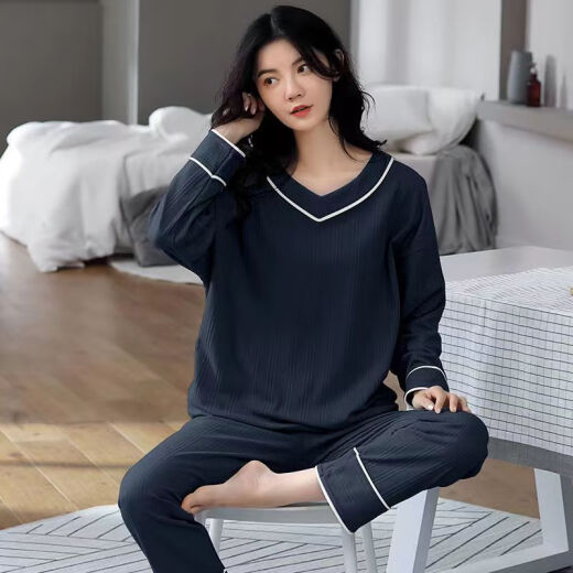 Zhiyi color large size pajamas for women 200Jin [Jin equals 0.5kg] Spring, autumn and winter long-sleeved suit cute female students can wear home clothes high-end long-sleeved suit [Little Green Bear] 4XL [175-210Jin [Jin equals 0.5kg]]