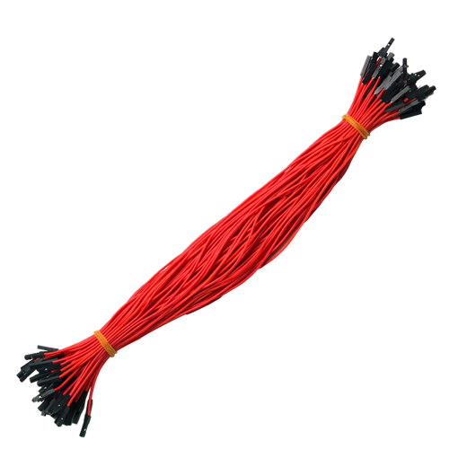 Throwing Stones 1P Rehearsal DuPont Wire 26AWG Silicone Insulated Wire High Temperature Resistant Electronic Wire Experiment Consumables 100 in a Bundle 20cm Wire Length 100/piece Red 30cm Female to Female