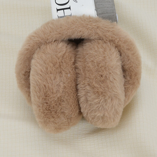 Muchiston earmuffs to keep warm in winter for women, Korean version, cute student earmuffs, ear protectors, plush earbags, anti-freeze folding earmuffs for men, off-white (the owner strongly recommends the color to be white and good-looking)