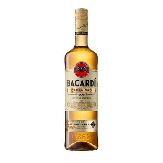 百加得（Bacardi） 洋酒 金朗姆酒 莫吉托 基酒调酒 1000ml