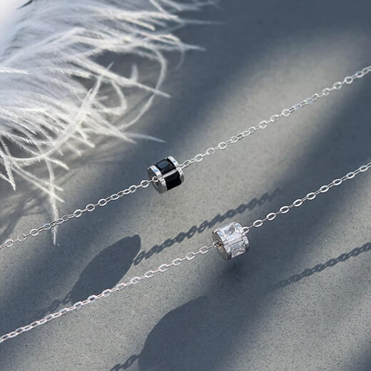 Ai Ying'er small waist necklace women's silver clavicle chain high-end fashion pendant Valentine's Day birthday gift for girlfriend and wife white small waist necklace