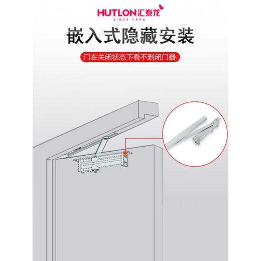 XMSJ HIDDEN PORTE PLUS CLOSS CHIDDEN HYDRAULIC TAMPER INSTALLATION PORTE FEU PORTE Spring Home Automatic Arrêt GZ-3523 Hidden (arrêt arbitraire) 65G