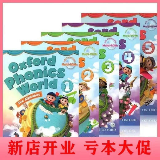 Oxford Phonics World 12345 含APP 牛津少儿英语自然拼读英文 OPW学生课本+练习册