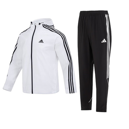Adidas (adidas) костюм мужчины сотканы спортивной одежды Красивая модная тенденция с тремя полосаты