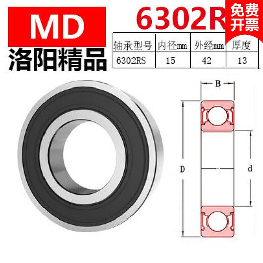 Bearings made in Luoyang 6300RS 6301 6302 6303 6304 6305 6306 630 6302 RS