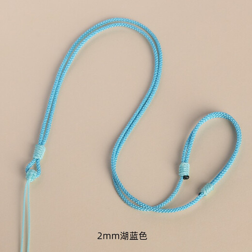 Tongyou Pavilion hand-woven pendant lanyard jade jade Buddha thin rope necklace rope style hanging neck pendant rope thin style pendant rope Manpineapple 1.5mm-grass green