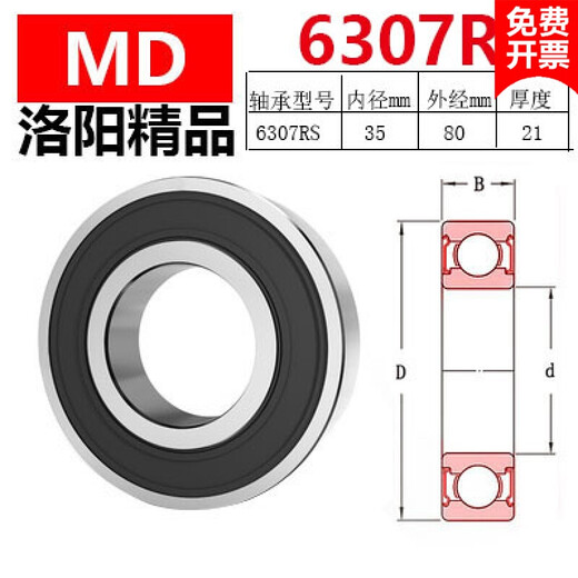 Bearings made in Luoyang 6300RS 6301 6302 6303 6304 6305 6306 630 6307 RS