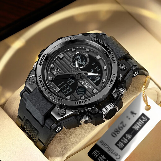 [Cadeau incontournable pour le début de la saison scolaire] Raelli Electronic Watches for Men Students, Fashion and Fashion Teenagers Outdoor Sports Multifinectional Sports Lumineux Affiche électronique Electronic pour les élèves du secondaire, Cadeaux d'anniversaire des étudiants pour 739. Black and Bleu